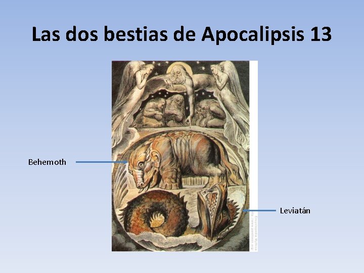 Las dos bestias de Apocalipsis 13 Behemoth Leviatán 