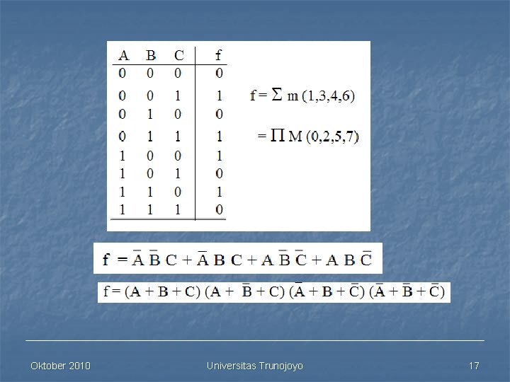 contoh Oktober 2010 Universitas Trunojoyo 17 