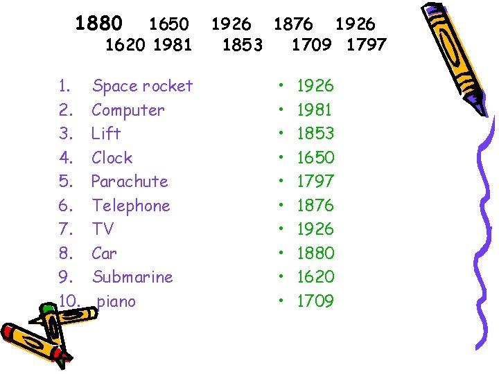 1880 1650 1620 1981 1. 2. 3. 4. 5. 6. 7. 8. 9. 10.