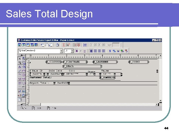 Sales Total Design 44 