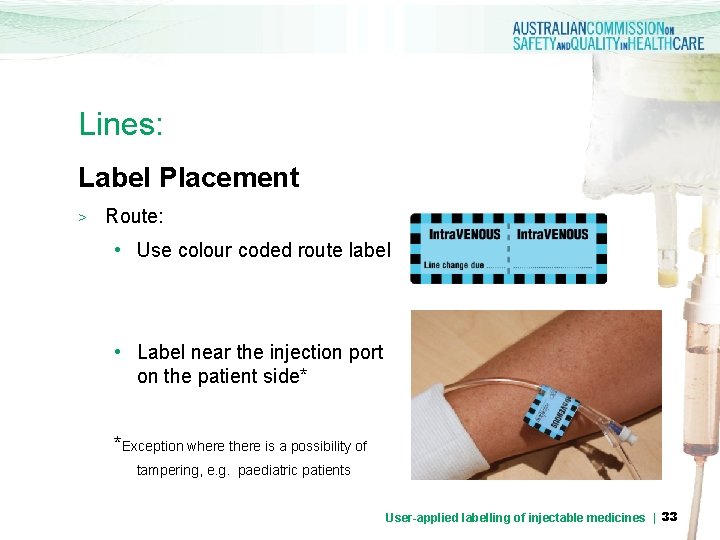 Lines: Label Placement > Route: • Use colour coded route label • Label near