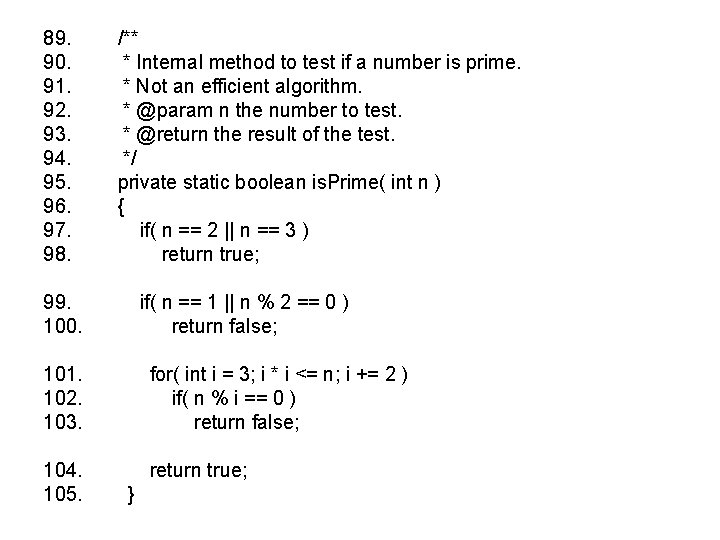 89. 90. 91. 92. 93. 94. 95. 96. 97. 98. /** * Internal method
