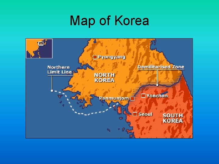Map of Korea 
