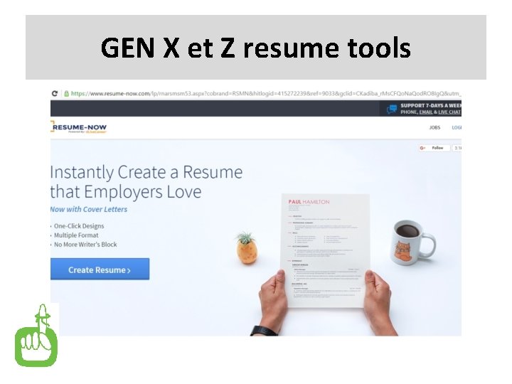 GEN X et Z resume tools 