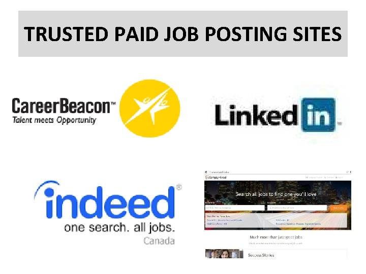 TRUSTED PAID JOB POSTING SITES 