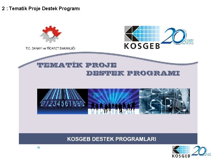 2 : Tematik Proje Destek Programı 10 