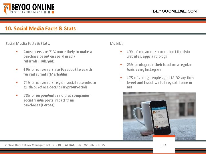 BEYOOONLINE. COM Social Media Facts & Stats: § Consumers are 71% more likely to