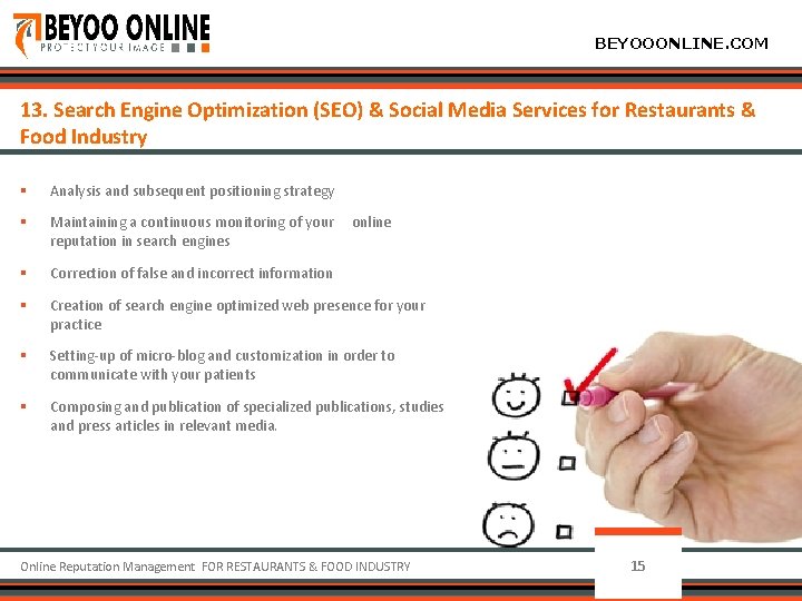 BEYOOONLINE. COM 13. Search Engine Optimization (SEO) & Social Media Services for Restaurants &