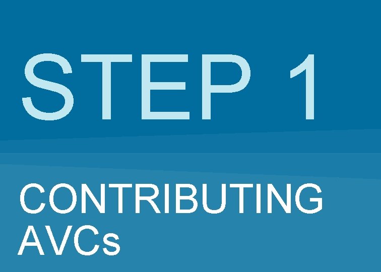 STEP 1 CONTRIBUTING AVCs MERCER 