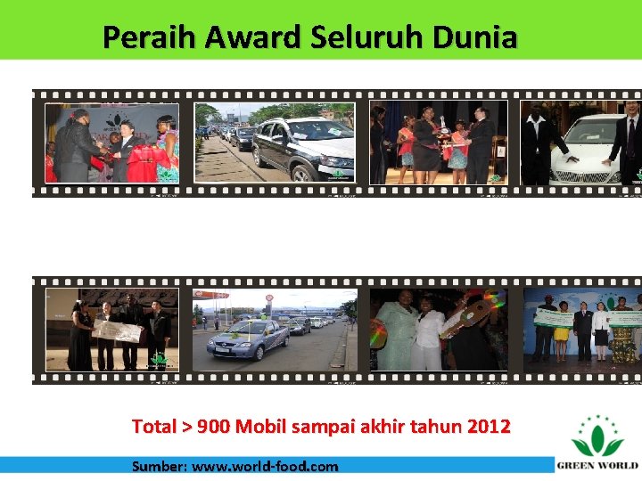 Peraih Award Seluruh Dunia Total > 900 Mobil sampai akhir tahun 2012 Sumber: www.