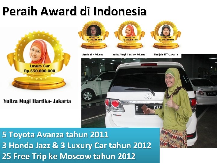 Peraih Award di Indonesia 5 Toyota Avanza tahun 2011 3 Honda Jazz & 3