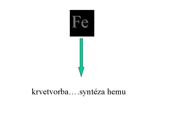 Fe krvetvorba…. syntéza hemu 