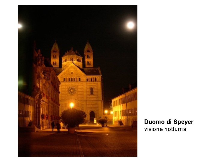 Duomo di Speyer visione notturna 