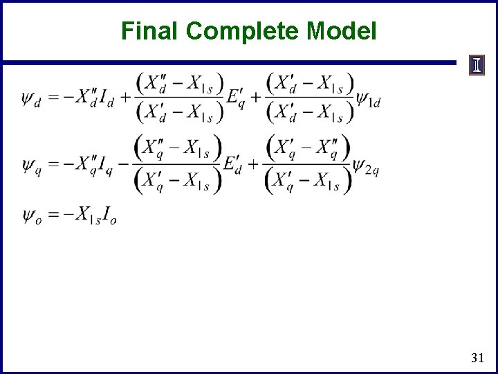 Final Complete Model 31 