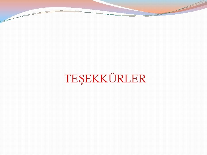 TEŞEKKÜRLER 