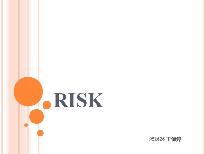 RISK 951626 王佩婷 