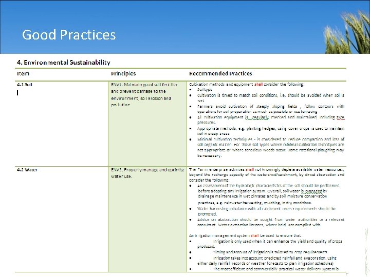 Good Practices 7 7 