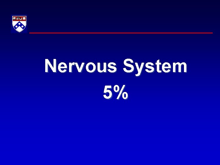 Nervous System 5% 