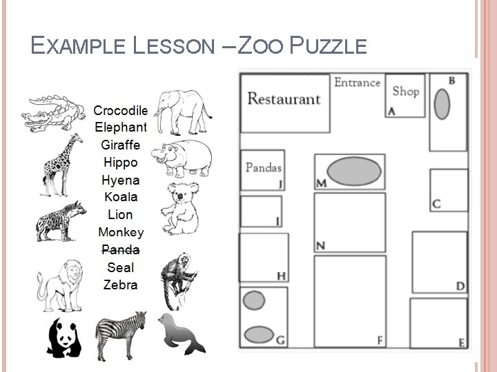 EXAMPLE LESSON – ZOO PUZZLE 
