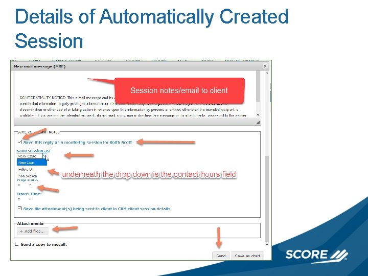 Details of Automatically Created Session 