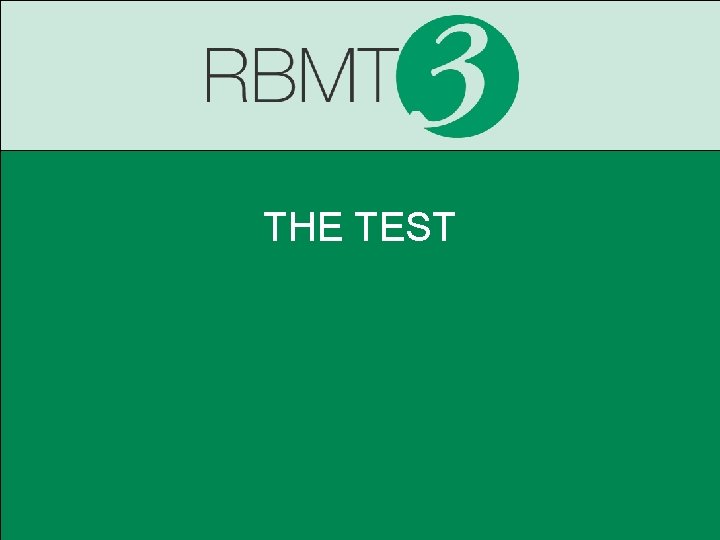THE TEST 