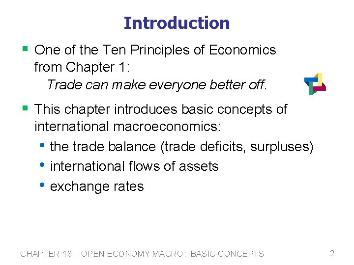 Introduction § One of the Ten Principles of Economics from Chapter 1: Trade can