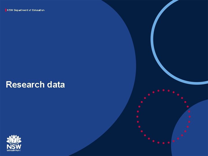 NSW Department of Education Research data 