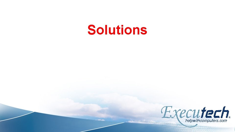 Solutions 