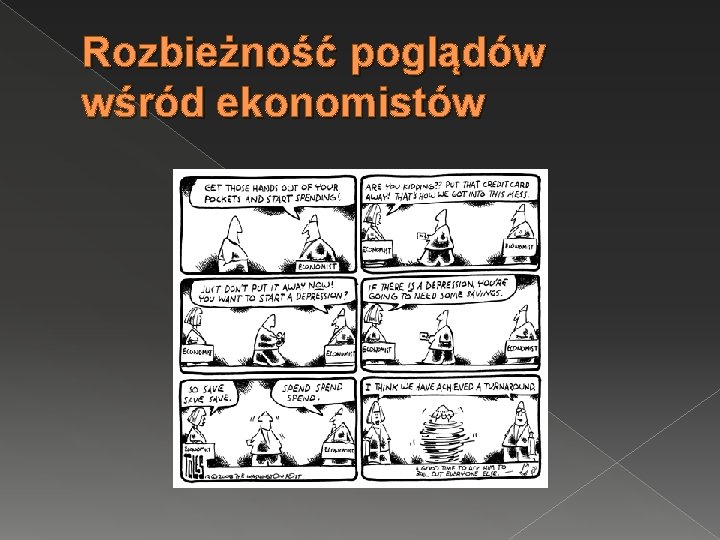 Rozbieżność poglądów wśród ekonomistów 