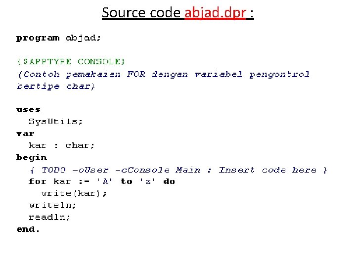 Source code abjad. dpr : 