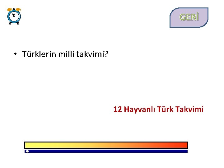 GERİ • Türklerin milli takvimi? 12 Hayvanlı Türk Takvimi 