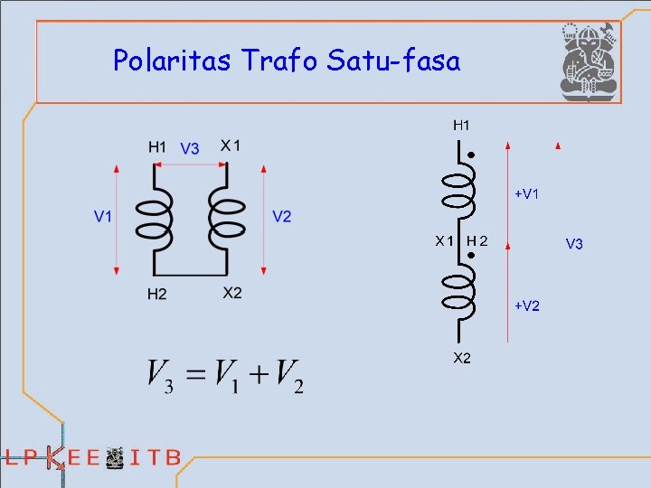 Polaritas Trafo Satu-fasa 