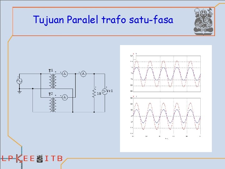 Tujuan Paralel trafo satu-fasa 