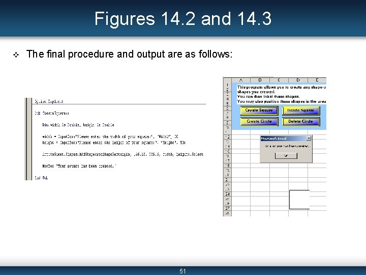Figures 14. 2 and 14. 3 v The final procedure and output are as