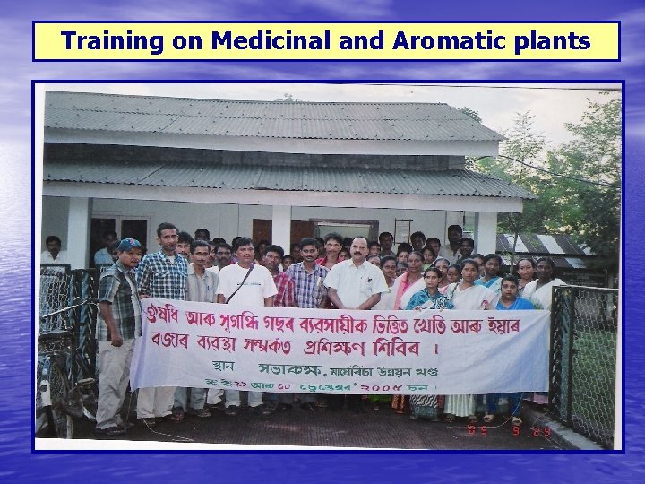 Training on Medicinal and Aromatic plants 