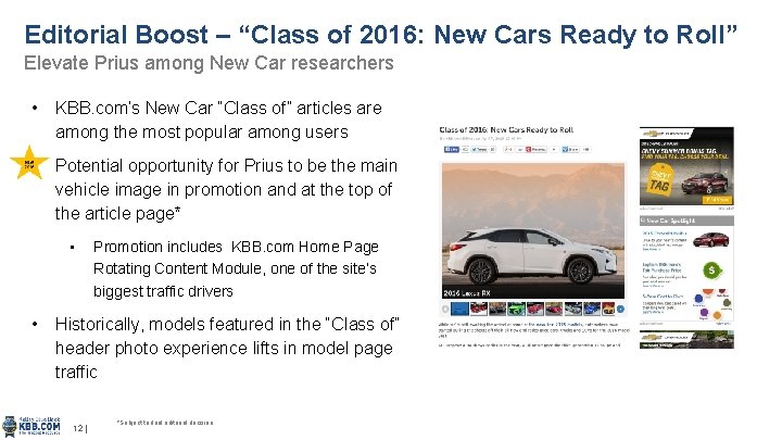 Editorial Boost – “Class of 2016: New Cars Ready to Roll” Elevate Prius among