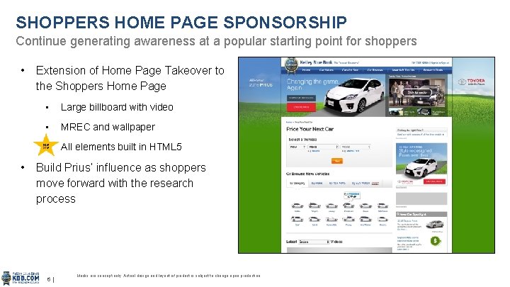 SHOPPERS HOME PAGE SPONSORSHIP Continue generating awareness at a popular starting point for shoppers
