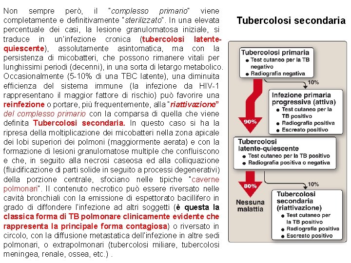 Non sempre però, il “complesso primario” viene completamente e definitivamente “sterilizzato”. In una elevata