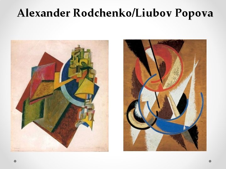 Alexander Rodchenko/Liubov Popova 