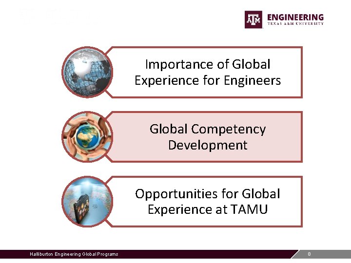 Importance of Global Experience for Engineers Global Competency Development Opportunities for Global Experience at