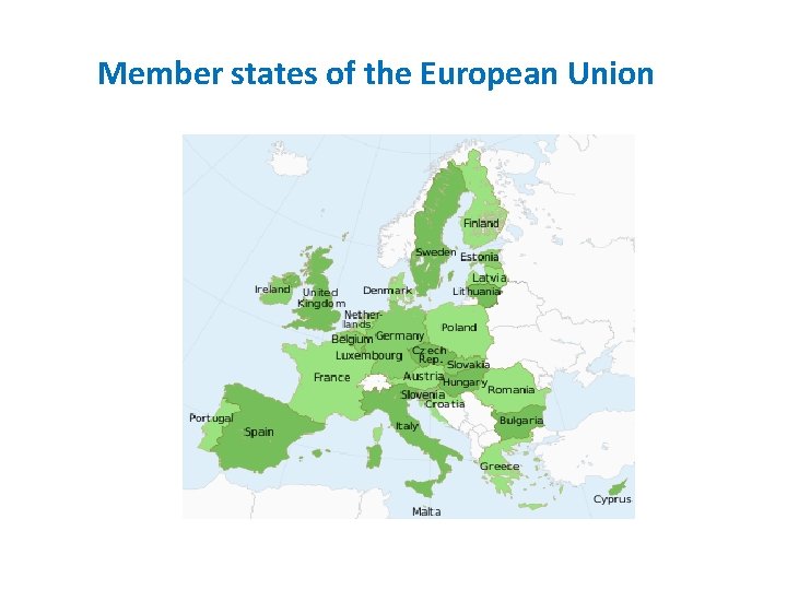 Member states of the European Union 
