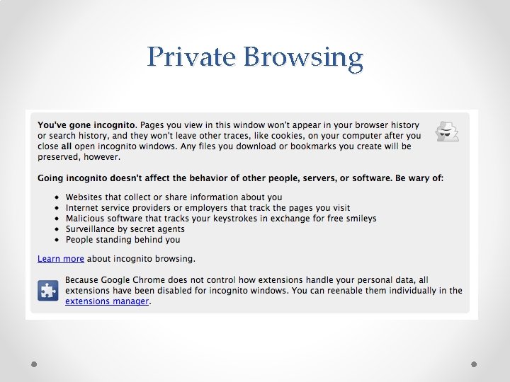 Private Browsing 