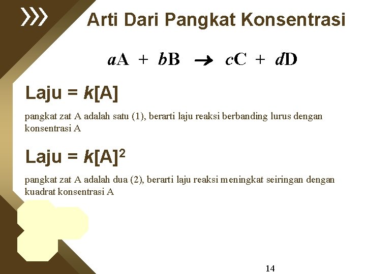 Arti Dari Pangkat Konsentrasi a. A + b. B c. C + d. D