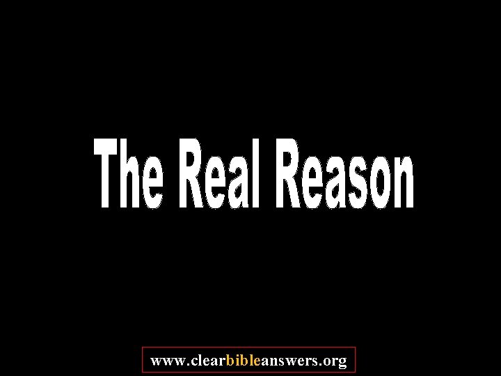 www. clearbibleanswers. org 