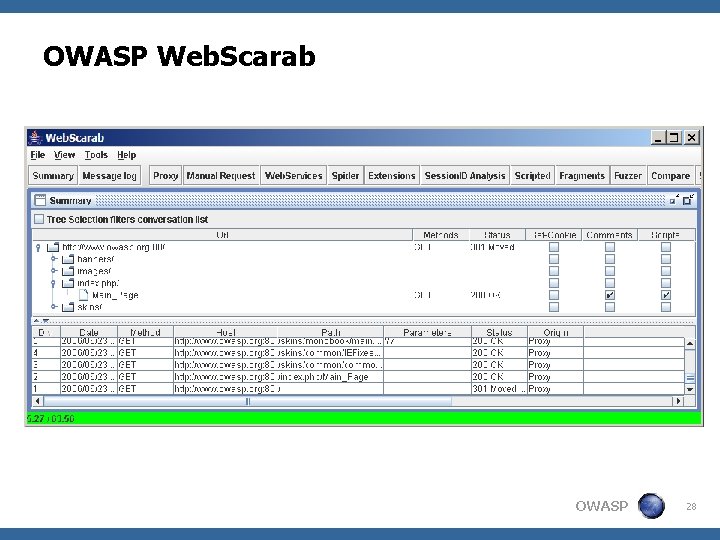OWASP Web. Scarab OWASP 28 