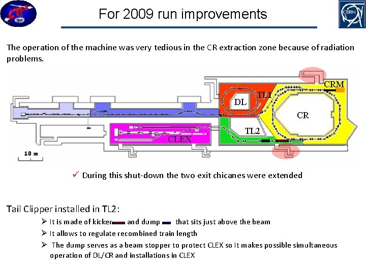 For 2009 run improvements The operation of the machine was very tedious in the