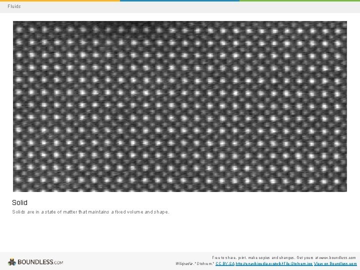 Fluids Solids are in a state of matter that maintains a fixed volume and