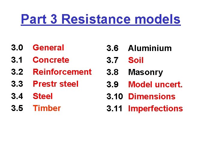 Part 3 Resistance models 3. 0 3. 1 3. 2 3. 3 3. 4