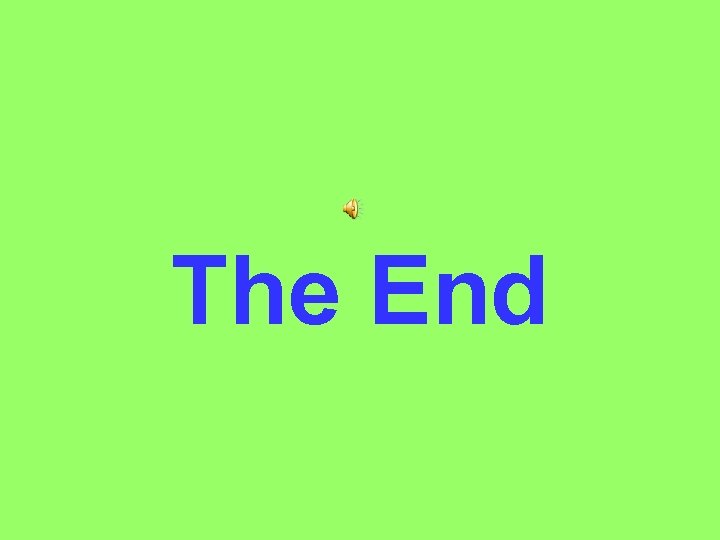 The End 