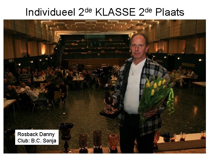 Individueel 2 de KLASSE 2 de Plaats Rosback Danny Club: B. C. Sonja 